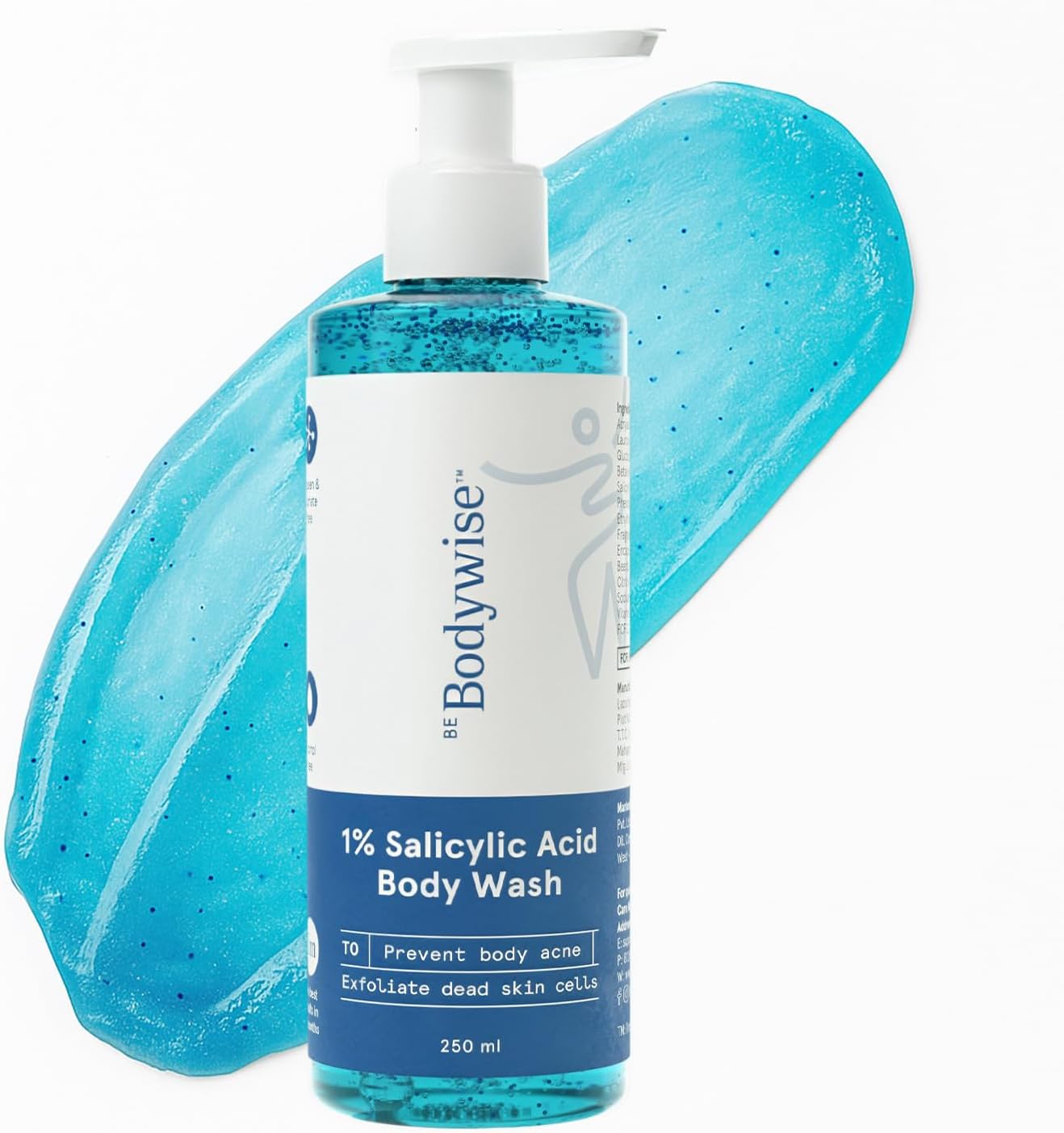 Be Bodywise 1% Salicylic Acid Exfoliating Body Wash Shower Gel 250ml