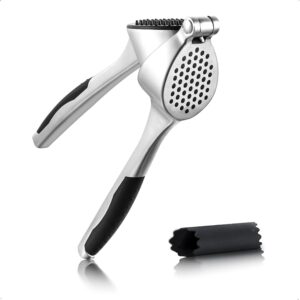 Garlic Press, Premium Garlic Mincer with Ergonomic Grip Handle