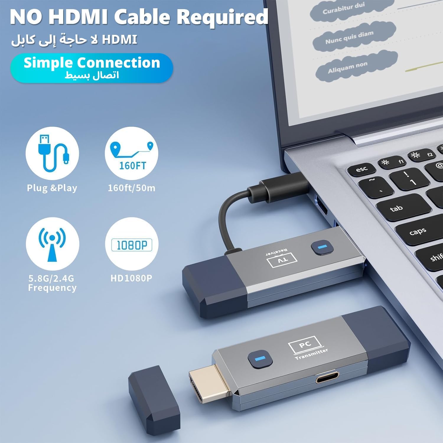 Wireless HDMI Transmitter and Receiver - Image 2
