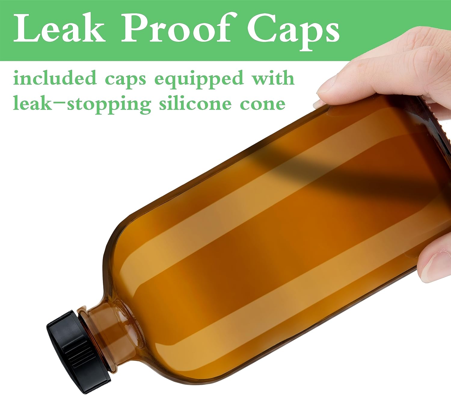 Glass Soap Dispenser 16 Oz - Empty Bottles Set - Image 3