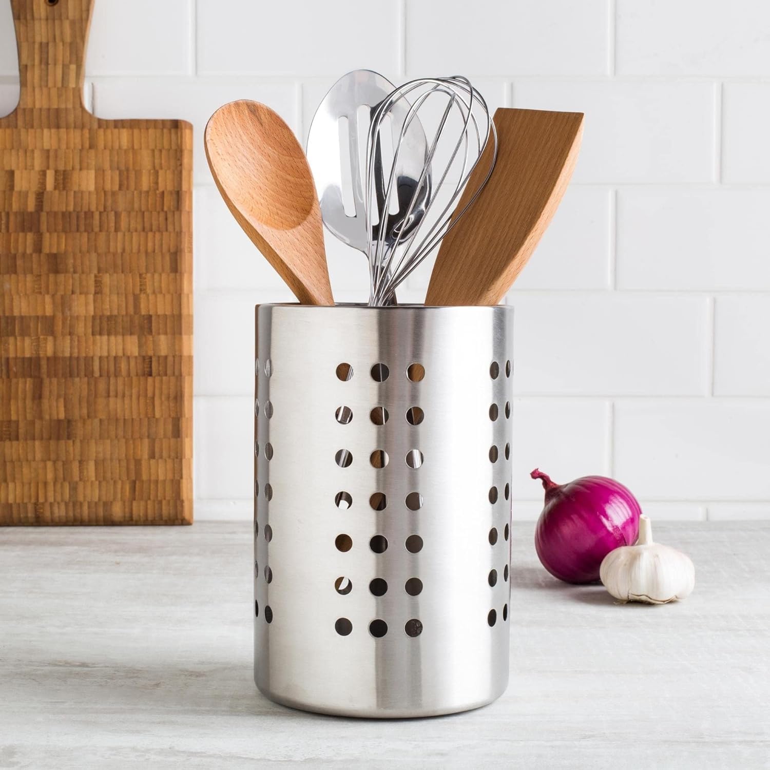 2PCS Stainless Steel Utensil Holder - Image 3