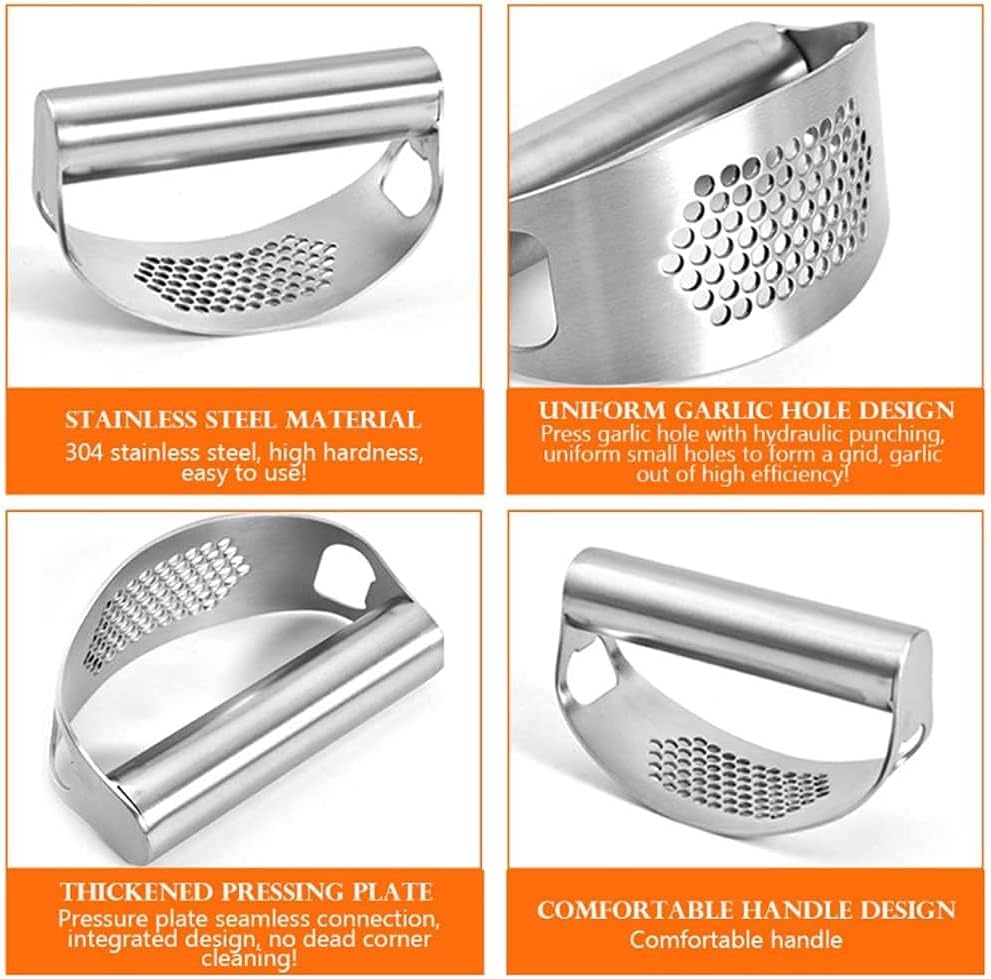 304 Stainless Steel Garlic Mincer Crusher Professional Kitchen - Image 4