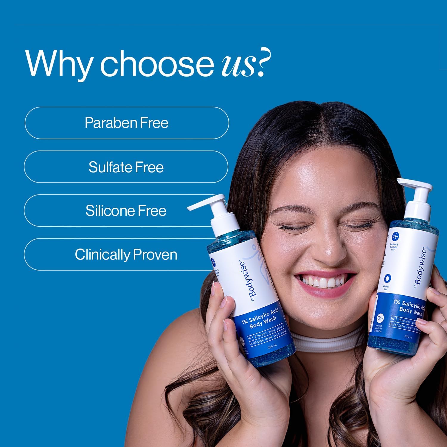 Be Bodywise 1% Salicylic Acid Exfoliating Body Wash Shower Gel 250ml - Image 6